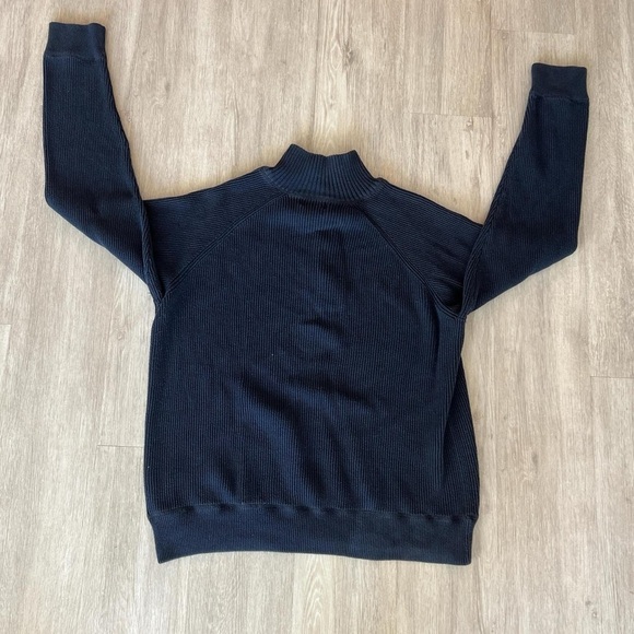 Navy Polo Ralph Lauren Knit Zip Jacket - Picture 2 of 4